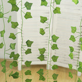 12 Pack 6.5ft Artificial Ivy Leaf Garland - Silk Hanging Vines for Wedding