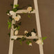 2 Pack 7ft Cream Ivory Artificial Silk Flower Garland Rose Vines 26 Flower Heads