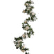 2 Pack 8ft Cream Ivory Artificial Silk Flower Garland Rose Vines with 45 Flower Heads#whtbkgd