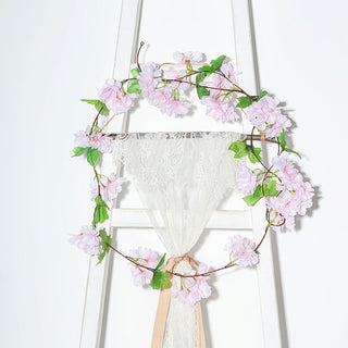 Durable and Versatile Blush Artificial Cherry Blossom Flower Garland