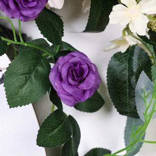 Create an Enchanting Atmosphere with Artificial Silk Roses Flower Garland