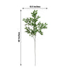 2 Bushes | 42inch Tall Light Green Artificial Silk Beech Leaf Branches, Faux Stem Vase Fillers
