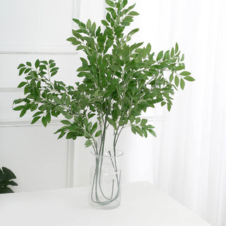 Add a Natural Green Touch with Light Green Artificial Silk Beech Leaf Branches