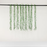 10 Pack Artificial Hanging Vines Weeping Willow Leaves with Stems, Fake Ivy Greenery