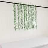 10 Pack Artificial Hanging Vines Weeping Willow Leaves with Stems, Fake Ivy Greenery