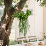 Faux Hanging Greenery with Gold Hoop Ceiling Decoration – Perfect for Tablescapes 38inch Long