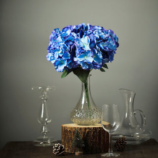 Transform Your Event Decor with Royal Blue Silk Hydrangea Bouquets
