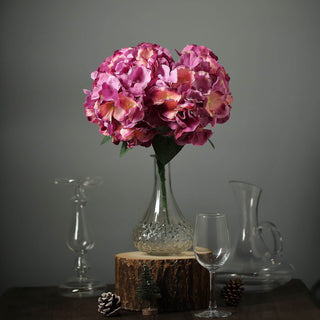 Pink Artificial Silk Hydrangea Flower Bouquets for a Touch of Romance