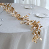 6ft Metallic Gold Magnolia Leaf Hanging Vine, DIY Craft Table Garland Wreath