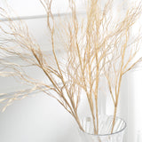 4 Pack | 39inch Metallic Gold Artificial Curly Willow Twig Branch Spray, Vase Fillers#whtbkgd