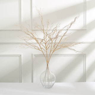 Create a Rustic and Charming Atmosphere with Metallic Gold Willow Twig Branch Sprays