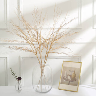 Add Elegance to Your Décor with Metallic Gold Artificial Curly Willow Twig Branch Sprays