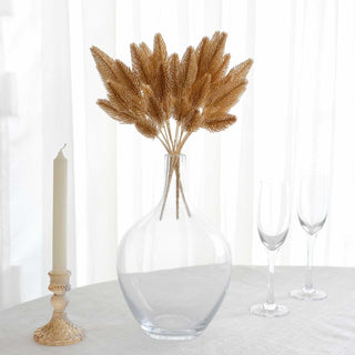 <strong>Enhance Your Decor with Faux Metallic Gold Pine Needle Branches </strong>