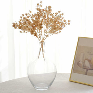 <strong>Tranforming Your Space with Metallic Gold Baby's Breath Flower Bouquet</strong>