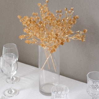 <strong>Elevate Your Decor with Metallic Gold Artificial Floral Sprays</strong>