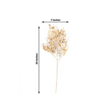 4 Pack Gold Metallic Artificial Leaf Sprays 33inch Italian Ruscus Branches Plastic Greenery Decor