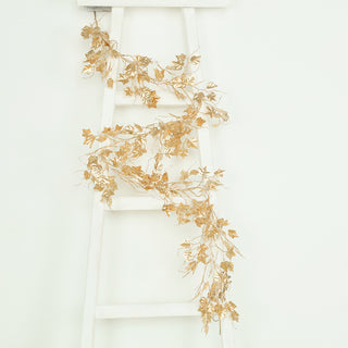 <span style="background-color:transparent;color:#000000;">Metallic Gold Artificial Ivy Garland for Breathtaking Event Décor</span>