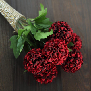 Burgundy Artificial Silk Chrysanthemum Flowers: A Lovely Addition to Your Event Decor