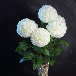 Ivory Artificial Silk Chrysanthemum Flowers: Bring Elegance to Your Event Decor