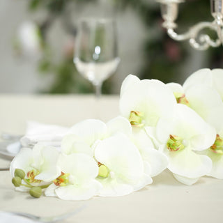 Elegant Cream Silk Orchid Bouquets for Stunning Decor