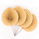 6 Pack Natural Dried Tropical Palm Leaves Paper Fans, 25inch Handheld Folding Fans#whtbkgd