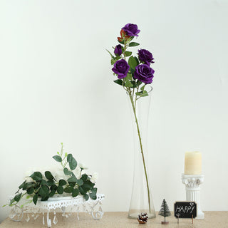 Elevate Your Decor with Purple Artificial Silk Roses