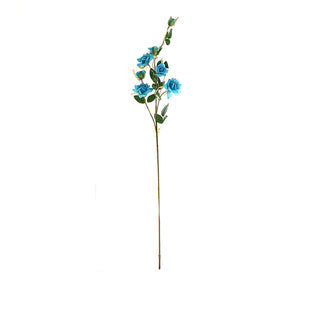 Enhance Any Event with our Turquoise Artificial Silk Rose Flower Bouquet Bush