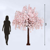 8ft Artificial Cherry Blossom Tree Blush – Silk Sakura Wishing Tree
