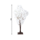 White decorative tree, 3 feet tall, on plain background.