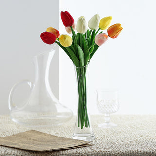 Add a Touch of Elegance with 10 Stems of Real Touch Artificial Foam Tulip Flowers