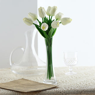 Elegant White Foam Tulip Bouquets for Stunning Event Decor