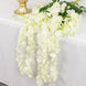 5 Pack | 44inches Cream Artificial Silk Hanging Wisteria Flower Vines