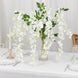 5 Pack | 44inch White Artificial Silk Hanging Wisteria Flower Vines