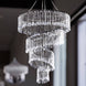 24inch 4-Tier Acrylic Diamond Crystal Chandelier Hanging Pendant Lighting Chandelier