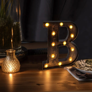 Create an Inviting Ambiance with Antique Black LED Marquee Letter