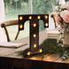 Antique Black Industrial Style LED Marquee Alphabet Letter Sign, 9inch Light Up Letter