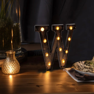 Enhance Your Event with the Antique Black LED Marquee Alphabet Letter Sign