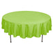 90Inch Apple Green Polyester Round Tablecloth