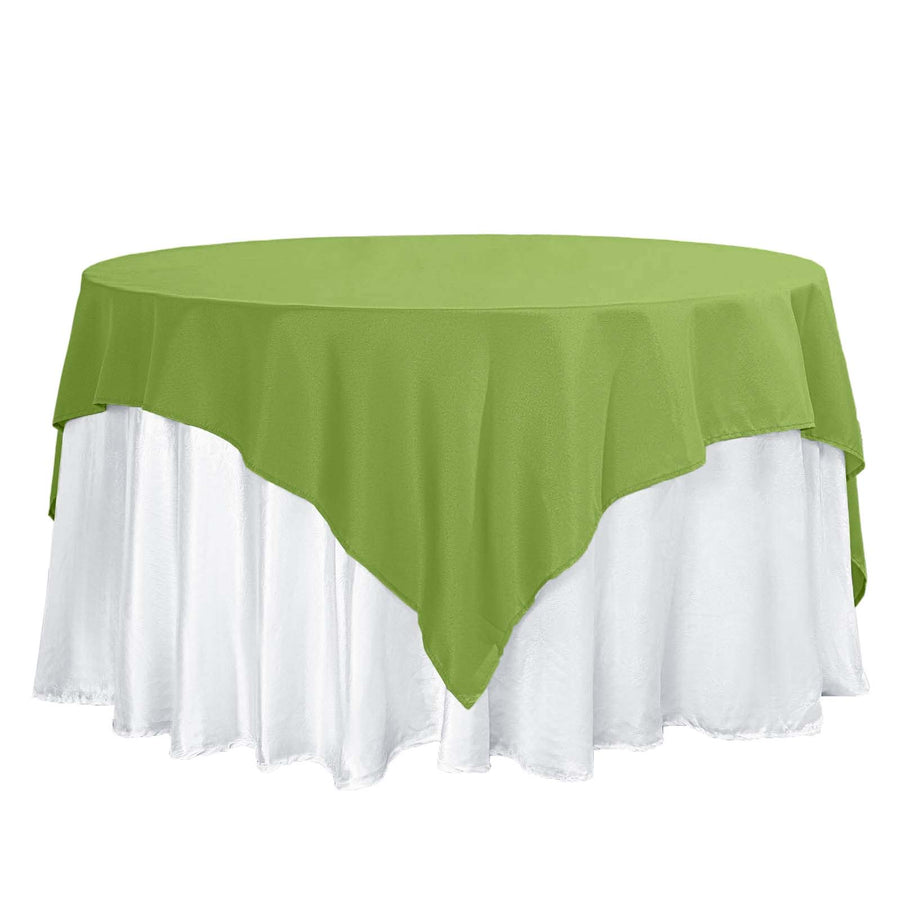 70inch Apple Green Square Polyester Table Overlay