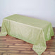 90" x 132" Apple Green Taffeta Pintuck Seamless Rectangular Tablecloth for 6 Foot Table With Floor-Length Drop
