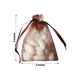 10 Pack | 3inch Chocolate Organza Drawstring Wedding Party Favor Gift Bag