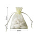 10 Pack | 3inch Yellow Organza Drawstring Wedding Party Favor Gift Bags