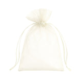 Sheer white drawstring pouch for gifts or storage #whtbkgd