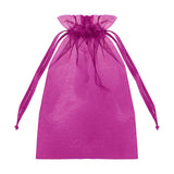Purple organza gift bag with drawstring closure #whtbkgd