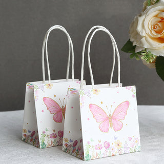 <span style="background-color:transparent;color:#111111;">Make Your Party Favors Stand Out With Pink Butterfly Paper Goodie Bags</span>