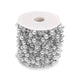 100ft | Silver Artificial DIY Craft Fishing Line Pearl Chains, Faux Pearl String Beads Vase Filler Garland Roll#whtbkgd