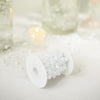100ft | White Artificial DIY Craft Fishing Line Pearl Chains, Faux Pearl String Beads Vase Filler Garland Roll