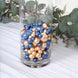 200Pcs Assorted Navy Blue and Gold Lustrous Faux Pearl Beads Vase Fillers