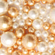 200Pcs Assorted Off White and Gold Lustrous Faux Pearl Beads Vase Fillers#whtbkgd