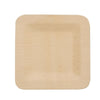 10 Pack | 9inches Eco Friendly Bamboo Square Disposable Dinner Plates#whtbkgd